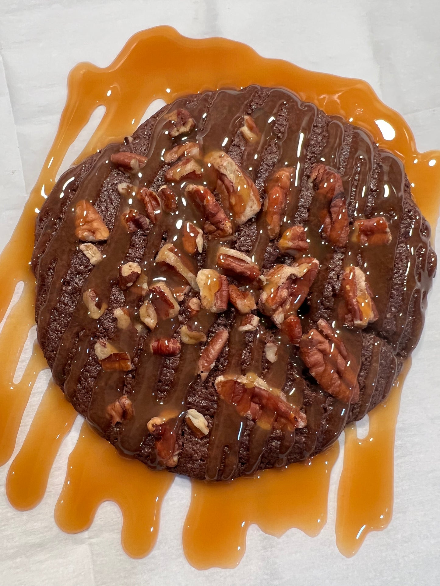 Turtle Brownie Cookies