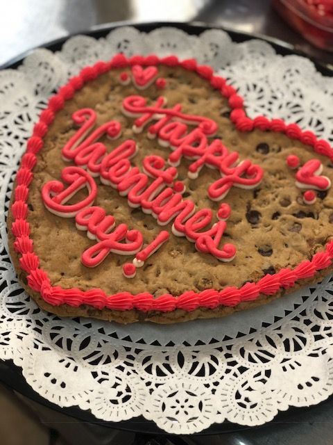 Heart Shaped Cookie Cake