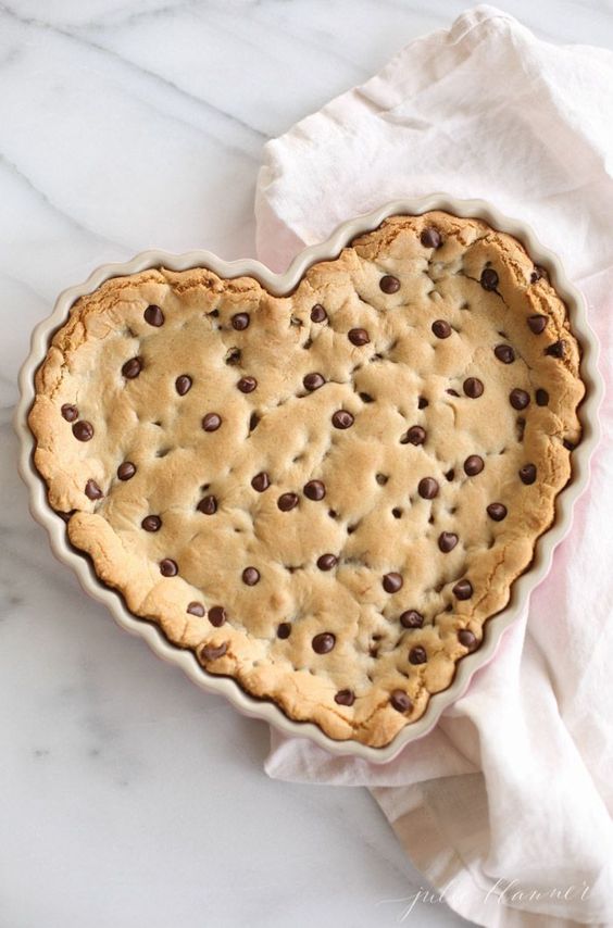 Heart Shaped Cookie Cake